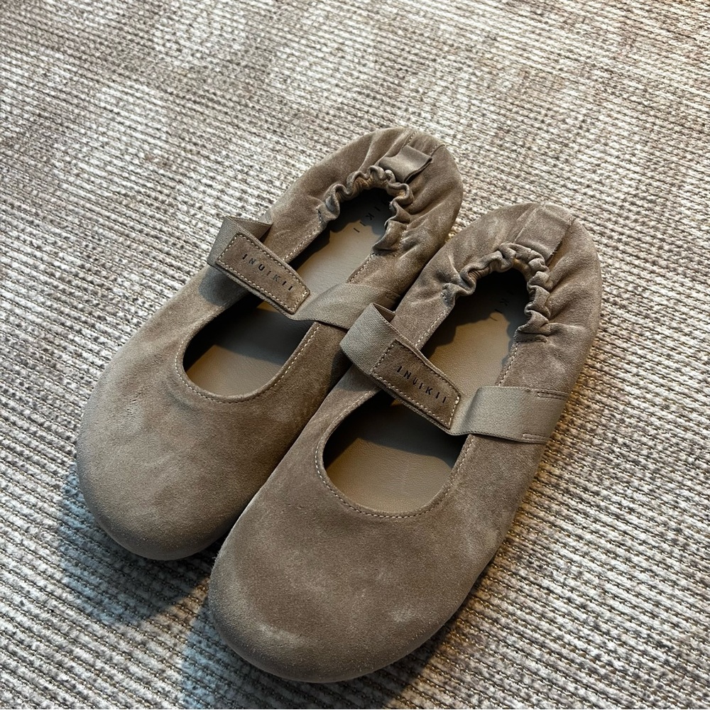 INUIKII MOLLY SUEDE ballerina flats - Picture 2 of 4